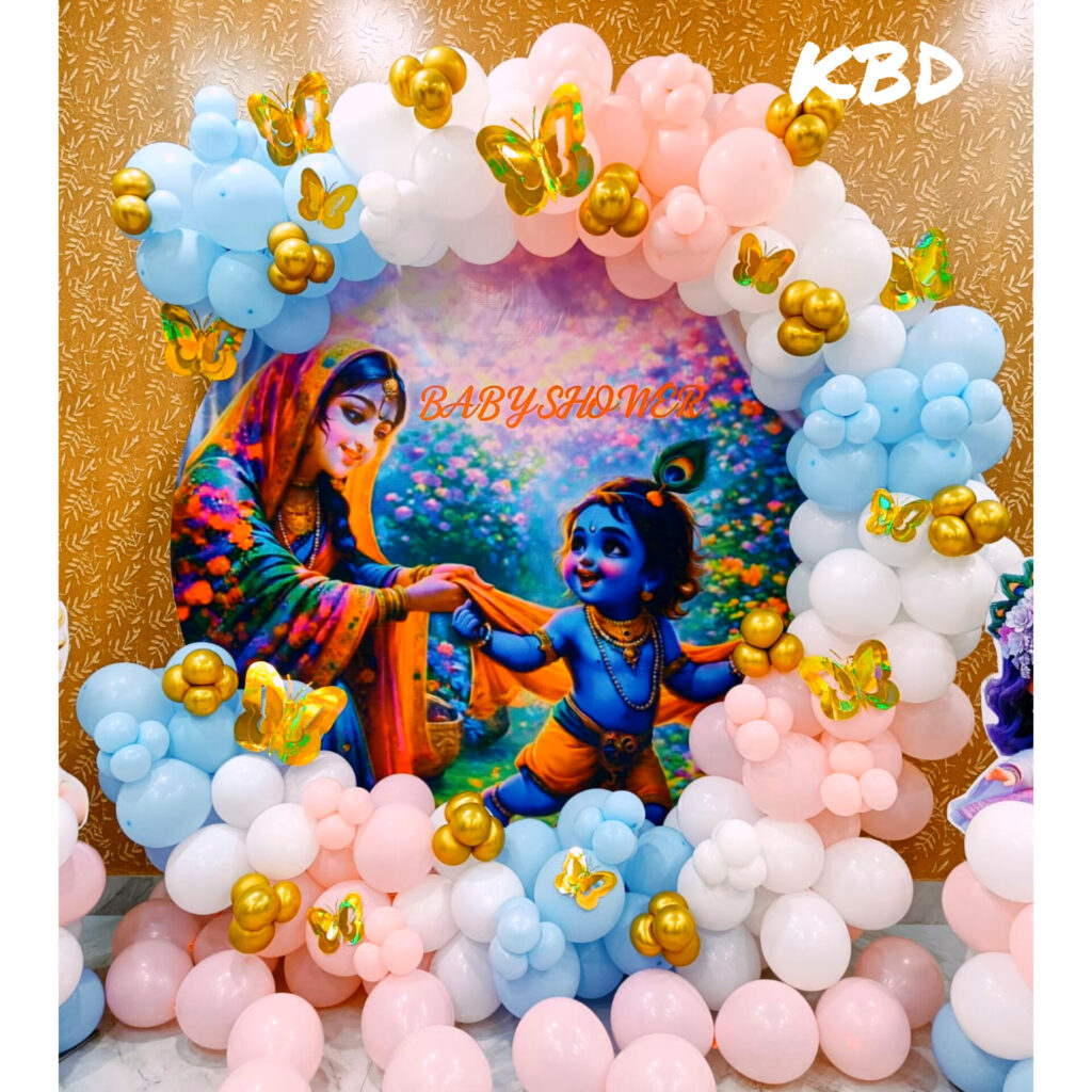Creative baby shower welcome gate decoration Kolkata